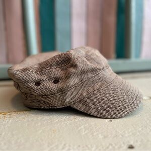 Vintage Banana Republic Safari Newsboy Cap | Tweed | Old Banana Republic